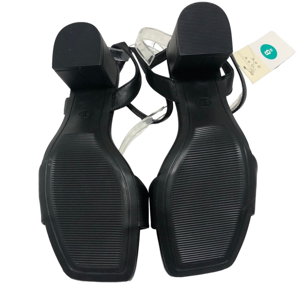 NWT A New Day Adr00 Sonora Slip On Heels Sandals Black Sz 8W - Picture 7 of 11